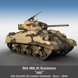 M4 Sherman MK. III - Abe 3d model