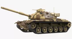 M60A3 Patton Rigged 3d model