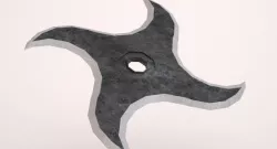 Manji Throwing Star 3d model