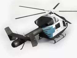 MD 900 Explorer helicopter 3d model