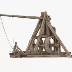 Medieval Trebuchet 3d model