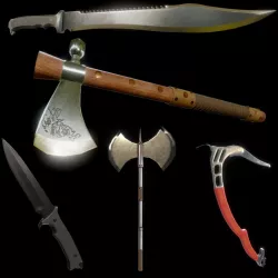 Melee set 3d model