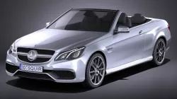 Mercedes-Benz E63 AMG Convertible 2015 VRAY 3d model