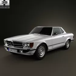 Mercedes-Benz SL-Class R107 coupe 1972 3d model