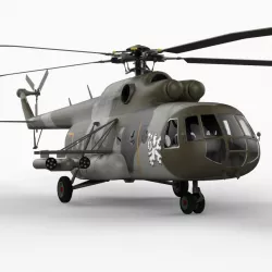 MI-17 Helicopter 3d model
