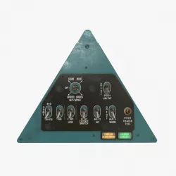 Mi-8MT Mi-17MT Left Triangular Board English 3d model
