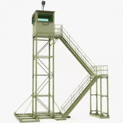 Military Observation Tower 3d model
