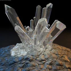 Mineral Quartz 3d model