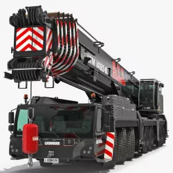 Mobile Crane Liebherr LTM 1450 81 Rigged 3d model
