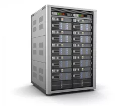 Modern server storage database 3d model