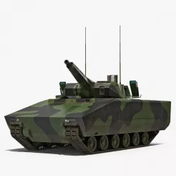 NextGen IFV Lynx KF41 Camo Dirty Rigged 3d model