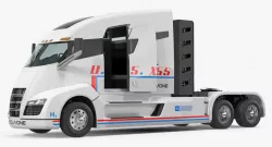 Nikola One Electric Semi Truck Rigged 3d model