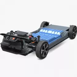Nissan Leaf Engine and Chassis 3d model