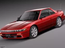 Nissan Silvia K S13 1989-1994 3d model
