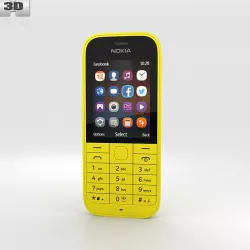 Nokia 220 Yellow 3d model