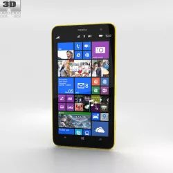 Nokia Lumia 1320 Yellow 3d model
