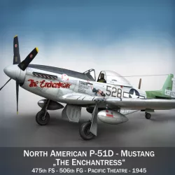 North American P-51D Mustang - The Enchantress 3d model