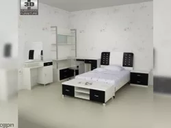 Nursery room furniture 06 Set 3d model