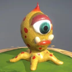 Octopus virus bacteria or aliens 3d model