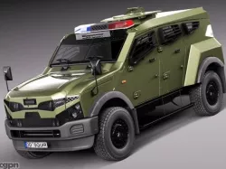 Oshkosh Sand Cat v2 3d model