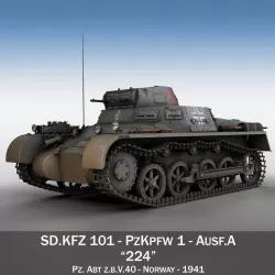 Panzer 1 - Panzerkampfwagen 1 Ausf.A 3d model