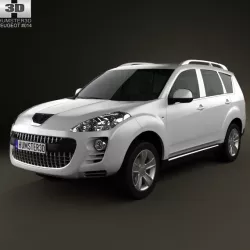 Peugeot 4007 2007 3d model