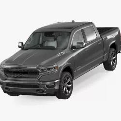 Pickup Truck Dodge RAM 1500 2020 Rigged 3d model