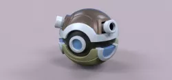 Pokeball Blastoise 3d model