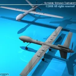Predator UAV 3d model