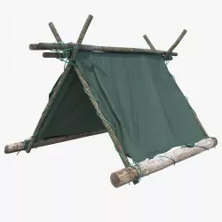 Raft Hut 3d model