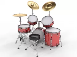 Realistic Drum 3d model