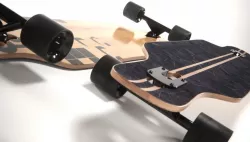 realistic longboard 3d model