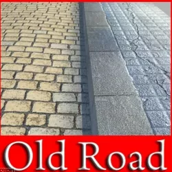 Realistic Old Road 3d model
