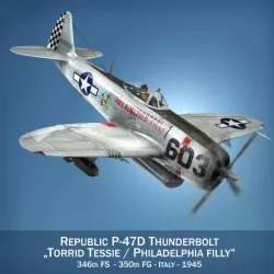 Republic P-47D Thunderbolt - Torrid Tessie 3d model