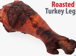 Roasted Turkey Leg 3d model
