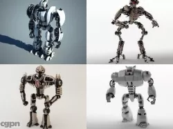 Robot collection 3d model