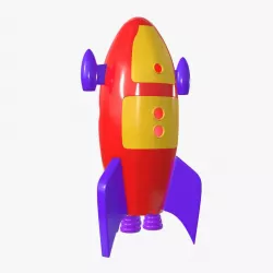 Rocket toy 3d model