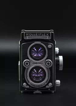 Rolleiflex camera retro 3d model