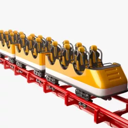 Roller Coaster Train 3d model