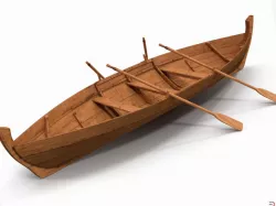 Rowing Boat 3d model