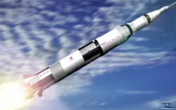 Saturn V Launch Vehicle and Orbiter 3d model