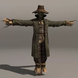 scarecrow 3d model