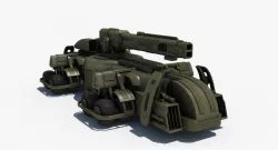 Sci Fi Gun Car 3d model