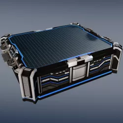 Sci-fi space hologram table 3d model