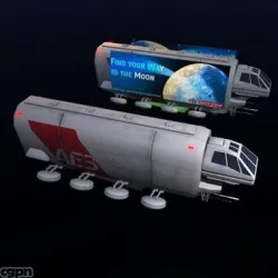 Sci-fi truck 3d model