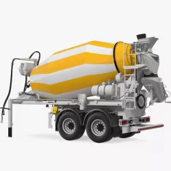 Semi Trailer Mixer Liebherr HTM 904 3d model
