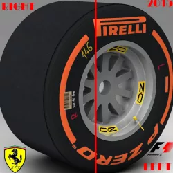 SF15T Hard rear tyre 3d model