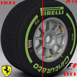 SF15T Intermediate front tyre 3d model