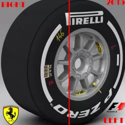 SF15T Medium front tyre 3d model