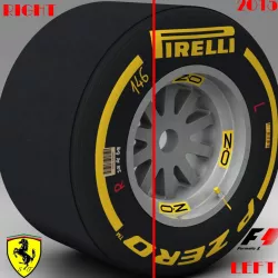 SF15T Soft rear tyre 3d model